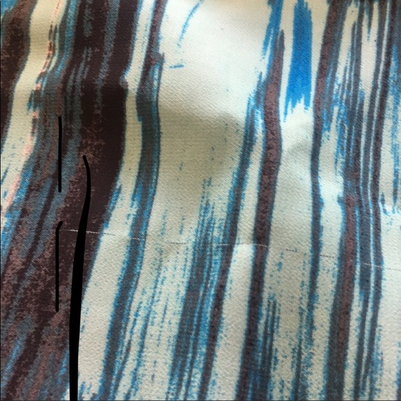 Vince Camuto Blue  brush strokes blouse - Size XS - Picture 9 of 10